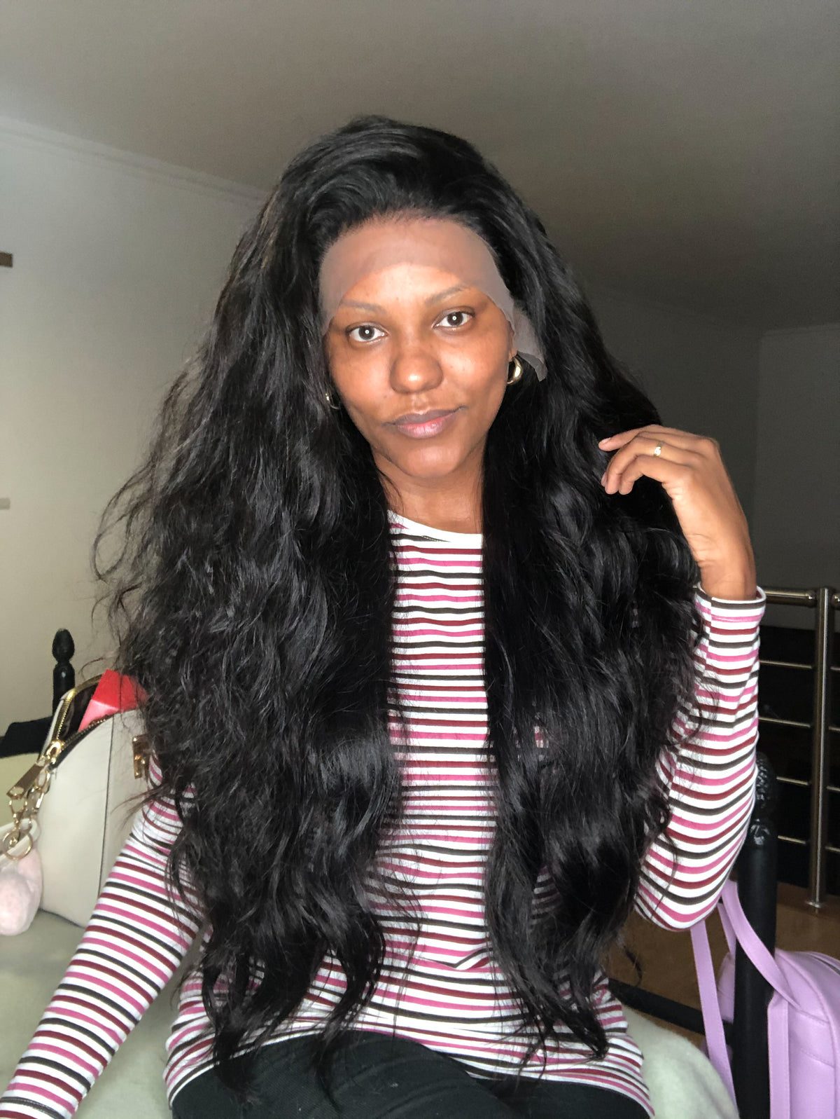 Peluca Front Lace Cabello Natural 70cm